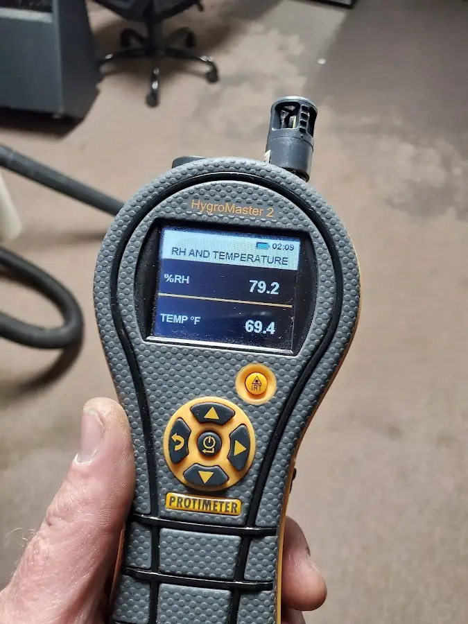 Moisture meter humidity assessment for Mold Remediation & Removal in Coffeyville